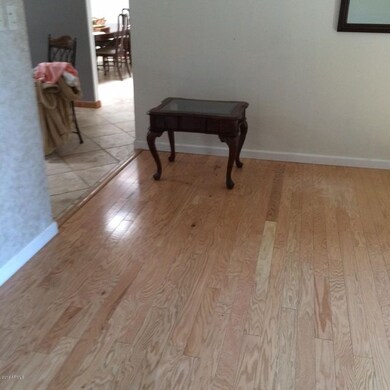 Hardwood floor in Living Room & Hallway