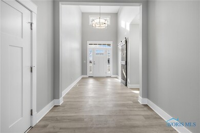 Dramatic light filled entry.