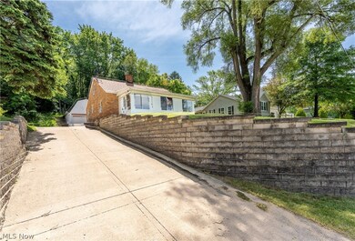 Single story home featuring a garage
