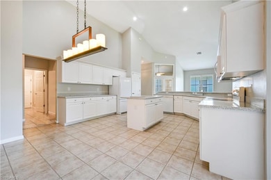 Kitchen with center island.