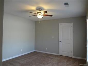 View of Master bedroom and walk in closet