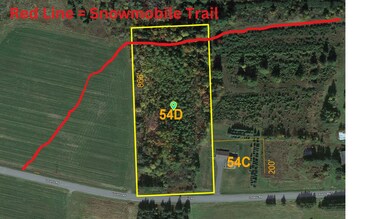 Red Line = Snowmobile Trail