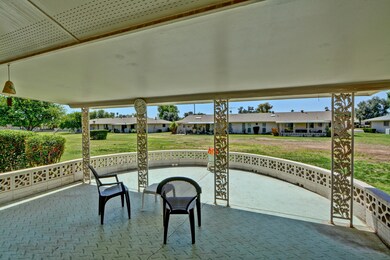 Large covered patio