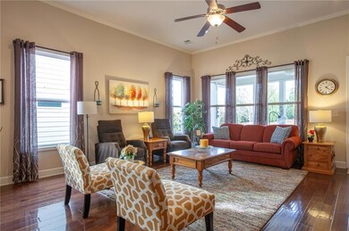 Living area with plenty of natural light