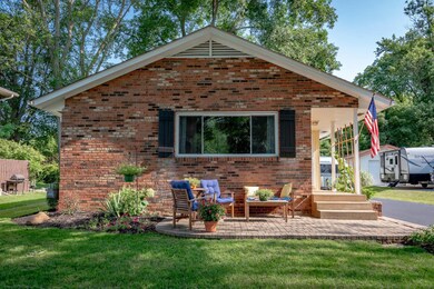 Shaded front yard