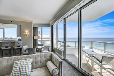 Living room with balcony