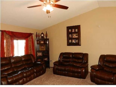 Vaulted Ceiling in Living Room