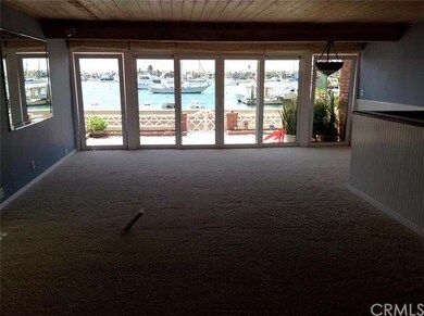 Lower unit living room area looking towards the vi