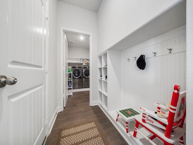 Mud room off of the garage entrance and next to th