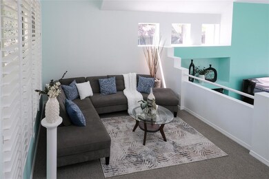 This loft is to the left of the entryway, it is a 