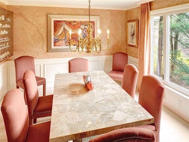 A dining room with a view.