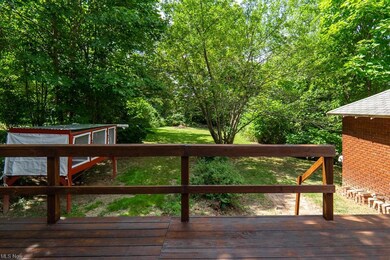 Back deck to private backyard