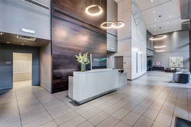 Reception with a mail area