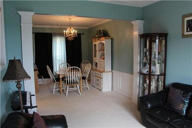 Lots of entertaining space.  You can put the kids in the kitchen to eat and let the adults enjoy a bit more formal space to dine!