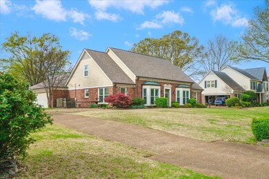View of front of property featuring brick siding, 
