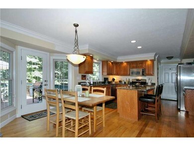 Kitchen. Breakfast nook, French doors to deck