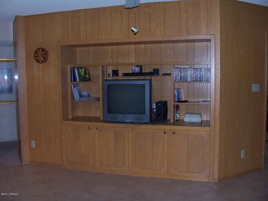 Wall unit in family room
