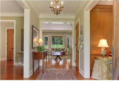 Foyer with Heart Pine Floors!