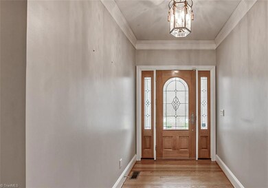 Foyer, hardwood floors