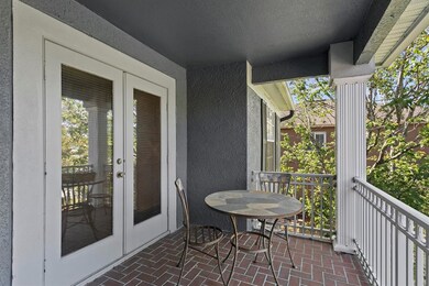 Brick Paved Balcony Off of Owners Suite And Upstai