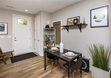 Dining Area with can lights