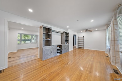 Spacious Living Room with new recessed lighting