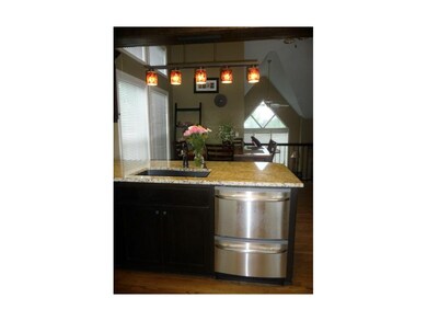 Updated lighting and double dishwasher.