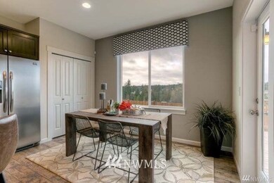 Dining area off of kitchen with patio access