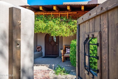 Entry to courtyard