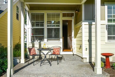 Sunny patio for your morning coffee!