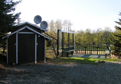 Shed and deck