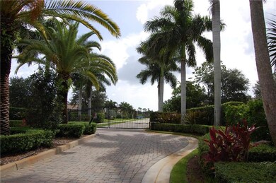 The gated entry is gorgeously manicured!