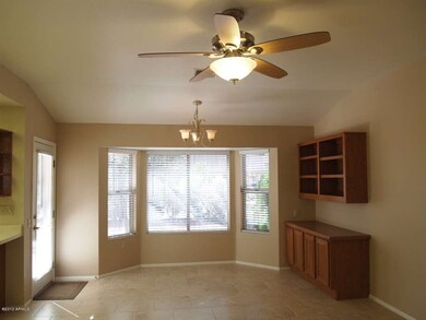 Bay window in the breakfast nook