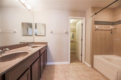 Master Bathroom with double sinks, large walk-in c