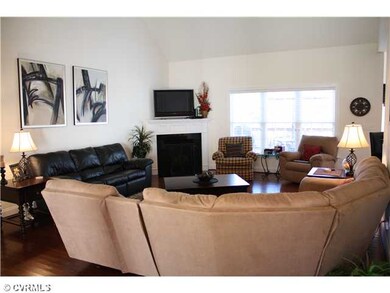 Den/Family/Great Room - Corner gas log fireplace. 