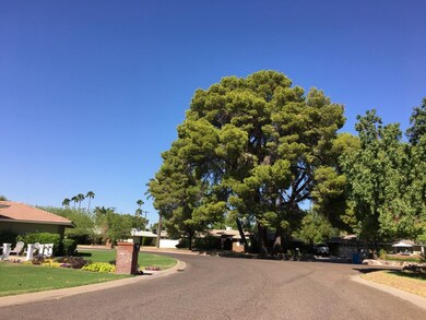 Wide curved street