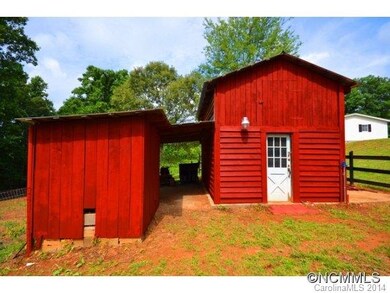 Barn right and coop left