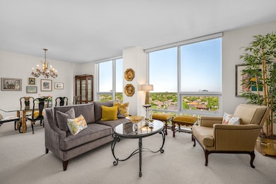 Beautiful views from the light filled living and dining rooms.