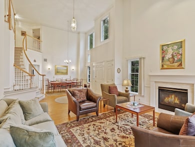 Soaring Living room and Dining room ceiling