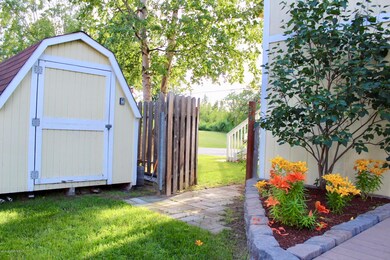 Flower Beds and Storage Shed