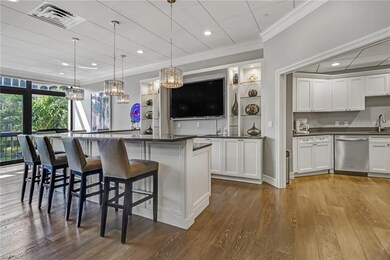 Expansive prep kitchen and island for entertaining
