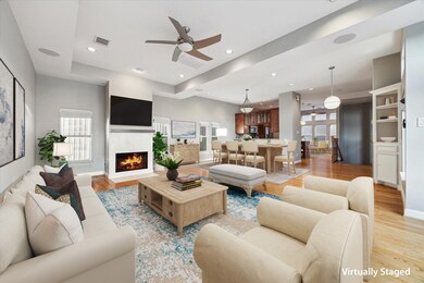 Second floor: Upstairs, you're greeted by a bright