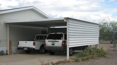 Carport attached to house