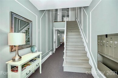 Interior of front entrance leading to condo front 