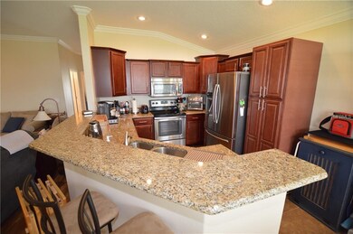 Kitchen...breakfast bar...granite counter