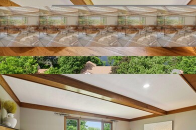 Natural wood beams