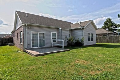 Backyard with composite deck