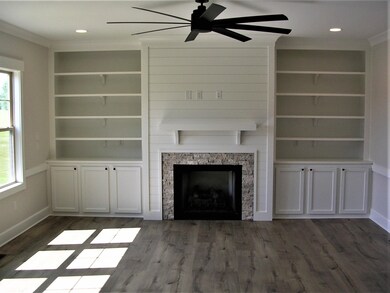 Built-Ins on Each Side of Fireplace