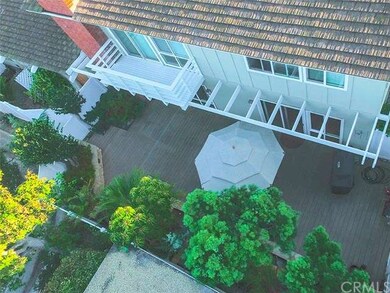 This is a drone photo of the backyard of the Flyin
