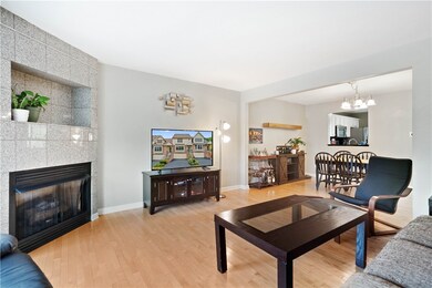 Living Room with open to dining room